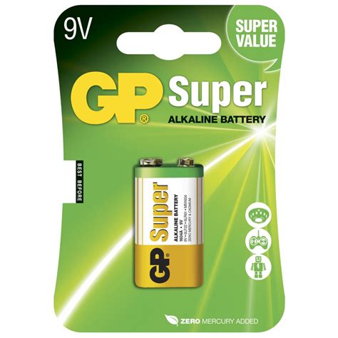 Baterie Crona GP Batteries Super Alkaline 1604A U1 6LR61, Alkaline, 9V ...