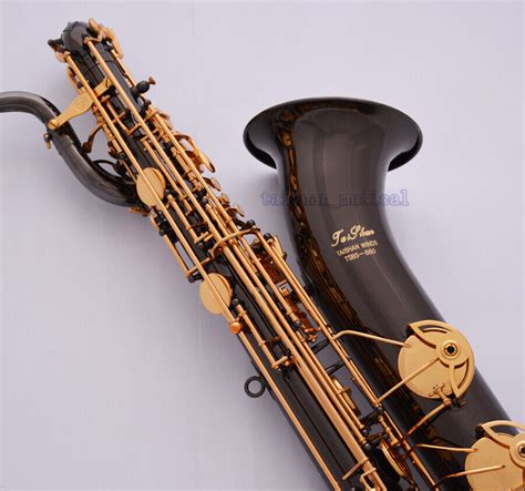 Professional TaiShan Black Nickel Eb Baritone Saxophone Sax Free ALL