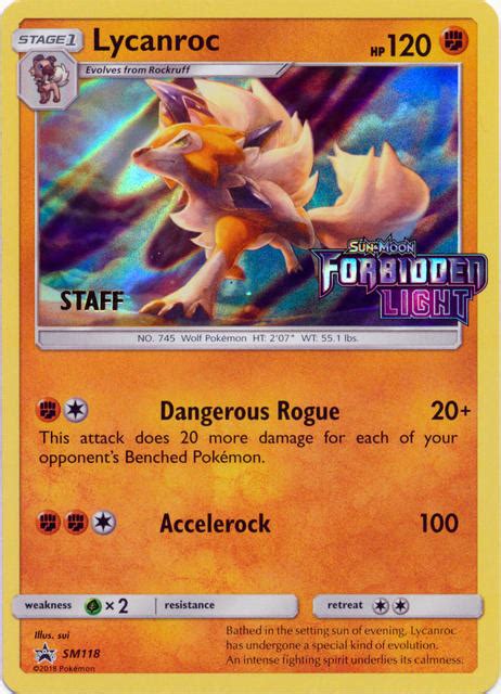 Staff Lycanroc Sm English Promo Pokumon