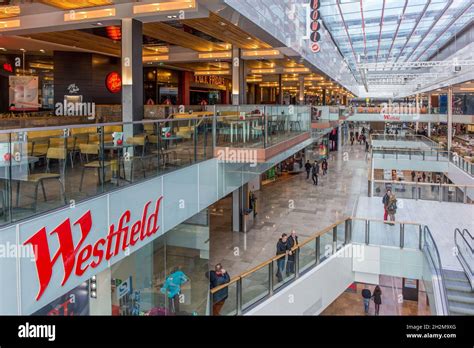 United Kingdom London Westfield Stratford City Shopping Center Stock