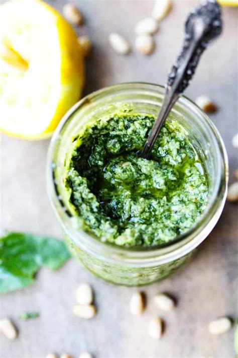 Lemon Basil Pesto Sauce Eating European