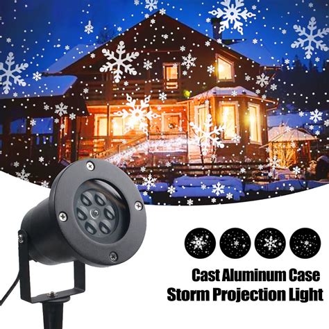 Christmas Snowflake Projector Lights Outdoor Snowstorm Light Projector