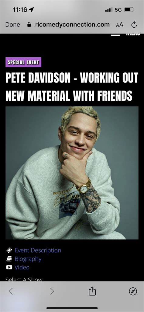 PETE DAVIDSON - WORKING OUT NEW MATERIAL WITH FRIENDS : r/petedavidson