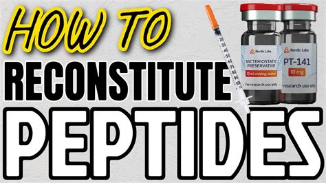 HOW TO PROPERLY RECONSTITUTE PEPTIDES USING BACTERIOSTATIC WATER YouTube