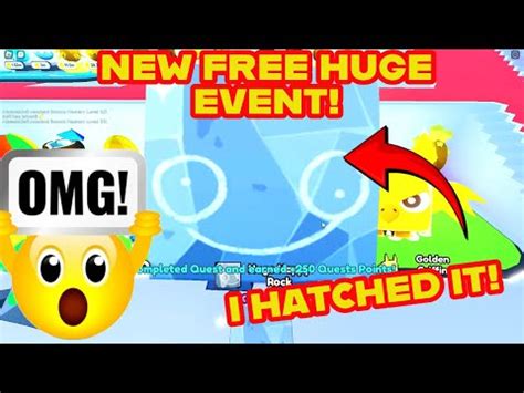 Free Huge Pet Event I Hatched A Huge On Camera Roblox Pet