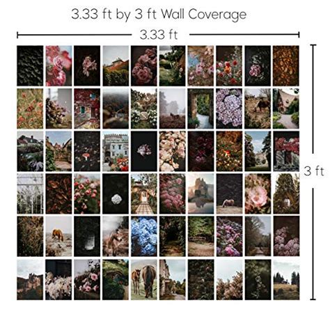 Cottagecore Aesthetic Wall Collage Kit By Boho Cove 60 Set 4x6 Inch