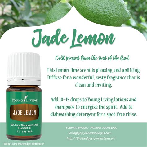 Jade Lemon Essential Oil Cold Pressed From The Rind Of The Fruit This