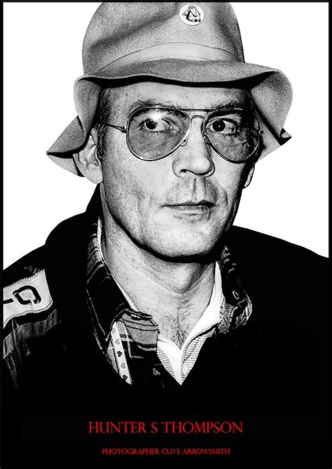 Hunter S Thompson Photographie Par Clive Arrowsmith Maison Sensey