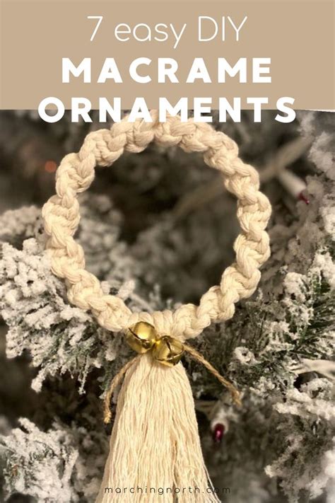 7 Easy Macrame Christmas Ornaments With Free Patterns Macrame Diy