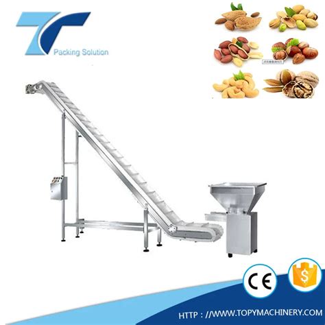 Foshan Factory Price Food Grade Inclined Rubber Belt Conveyor Feeding