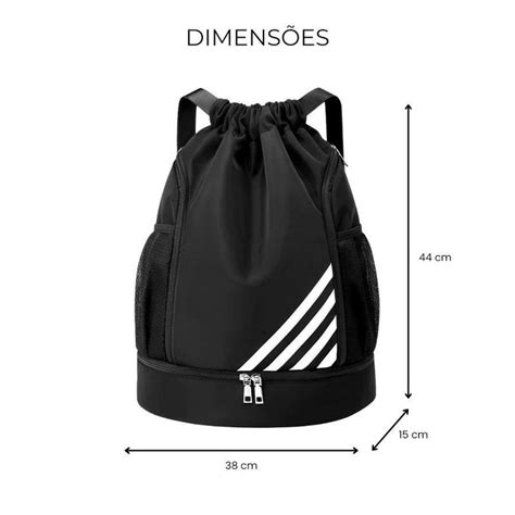 Mochila Bolsa Saco Red Place Esportiva Impermeável Anti Roubo Centauro