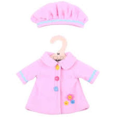 Ropa para muñeca Abrigo polar Rosa miKangaroo