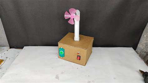 How To Make Simple Electric Fan Using DC Motor Cardboard Electric Fan