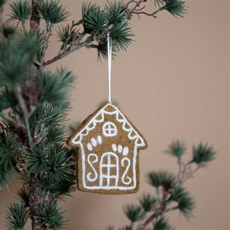 Vilten Hanger Gingerbread Cookie Huisje Atelier Lilou Feel Good