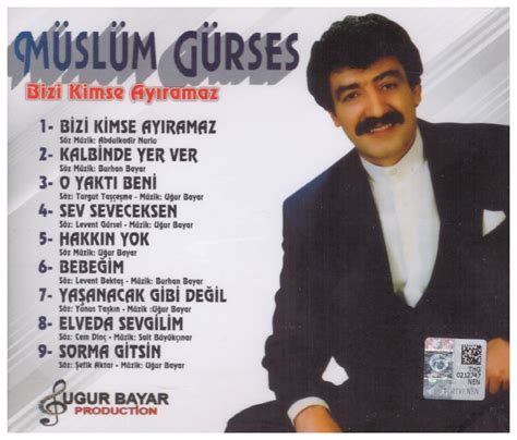 Müslüm Gürses Bizi Kimse Ayıramaz 2023 CD Turkish Music New eBay