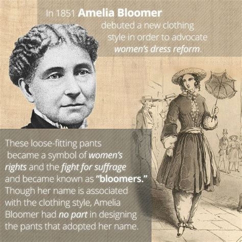 Amelia Bloomer women's history | Women in history, Amelia bloomer ...