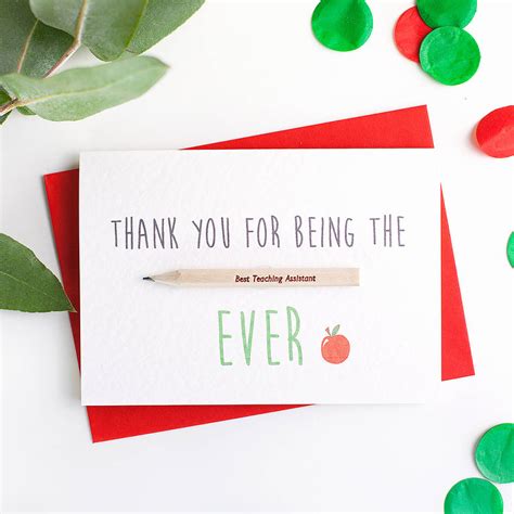 Thank You Card For Teacher Template