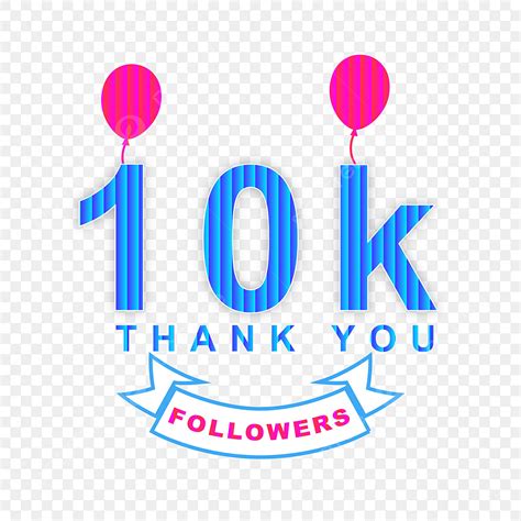 Thank You K Vector Png Images Thank You K Followers With Blue Wave