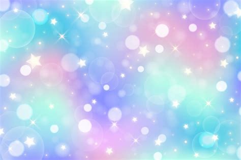 Unicorn Rainbow Wave Background Mermaid Galaxy Vector Image