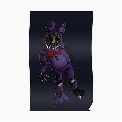 FNAF 2 - Withered Bonnie Design Premium Matte Vertical Poster Designed ...