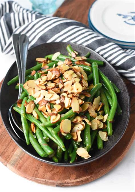 French Style Green Beans Almondine The Conscious Plant Kitchen