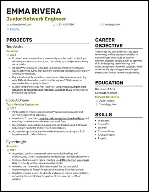 Network Engineer Resume Samples That Worked In