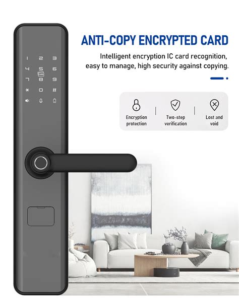 Taffhome Smart Door Lock Anti Theft Fingerprint Password Key Card K