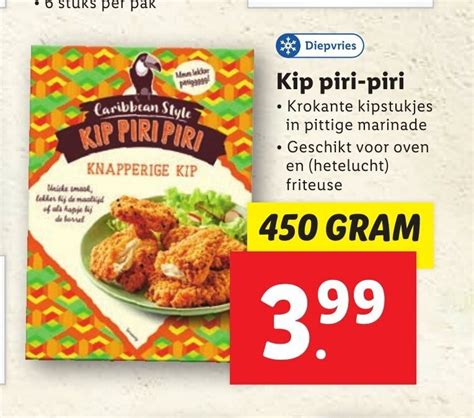 Kip Piri Piri 450 Gram Aanbieding Bij Lidl