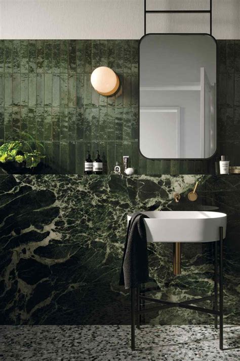 The Most Popular Green Bathroom Ideas Green Marble Bathroom