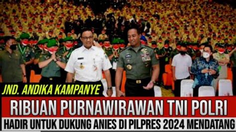 Cek Fakta Jenderal Andika Gelar Kampanye Akbar Ribuan Purnawirawan