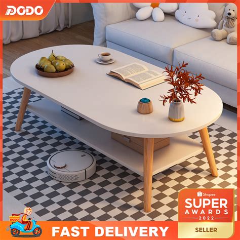 Do Layer Coffee Table Living Room Sofa Side Table Simple Oval Table