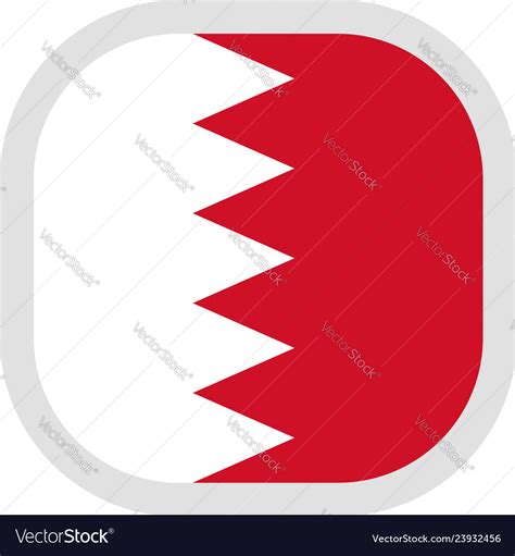 Icon square shape with flag on white background Vector Image