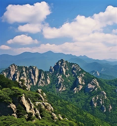 Mountains Of Korea Background, Mountain, Outdoor, Nature Background ...