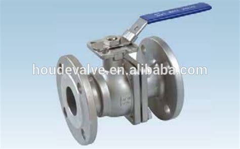 Ansi 2 Pc Flanged Ball Valve With Direct Mounting Pad Jis High