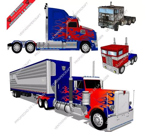 Optimus Prime Camiones Papercraft Retirar Domicilio Mebuscar Argentina