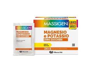 Massigen Magnesio E Potassio Gusto Arancia Integratore Bustine