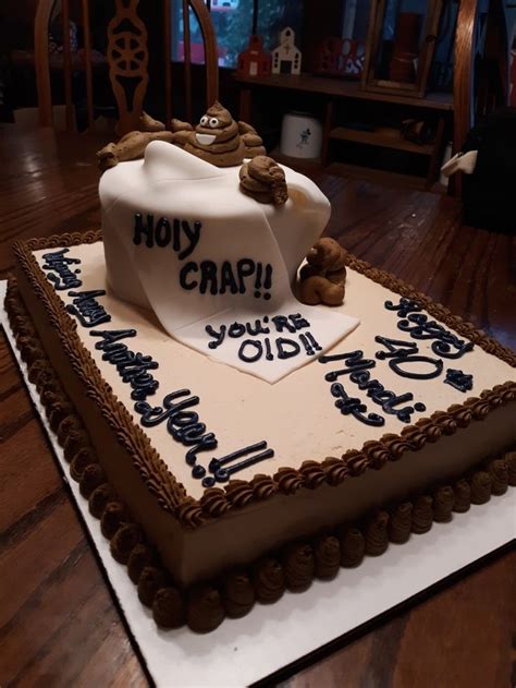 Funny Over The Hill Birthday Cake