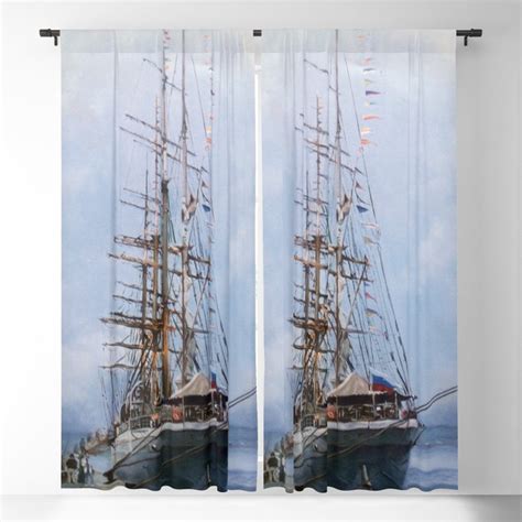 Regata Cutty Sarkcutty Sark Tall Ships Race Blackout Curtain By Jose