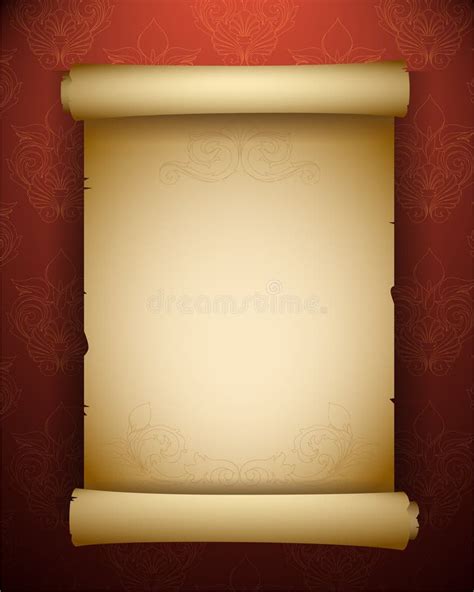 Vintage paper scroll stock vector. Illustration of ornament - 16176277