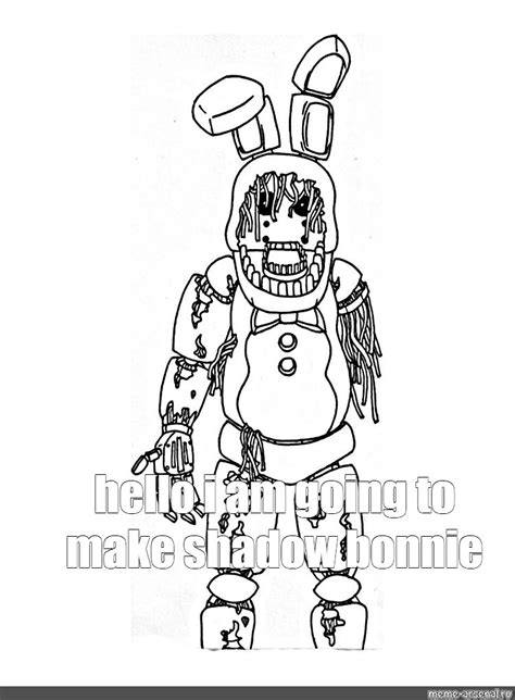 Shadow Bonnie Pages Coloring Pages