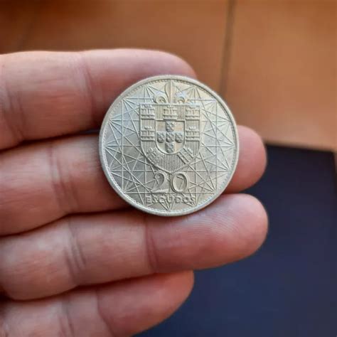 Moneda De Escudos De Portugal Del A O Puente Salazar De Plata