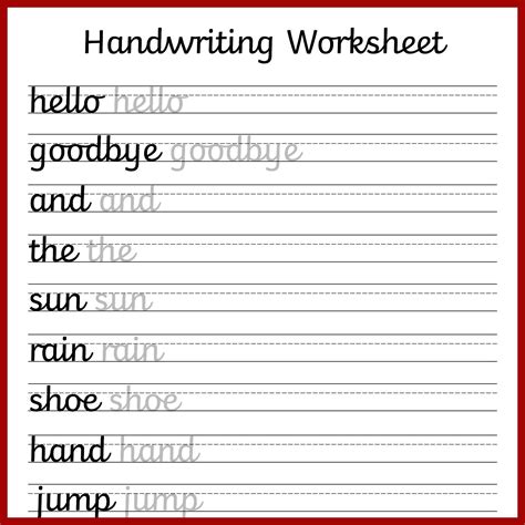 Handwriting Worksheets Editable | 쓰기, 필기체, 손글씨