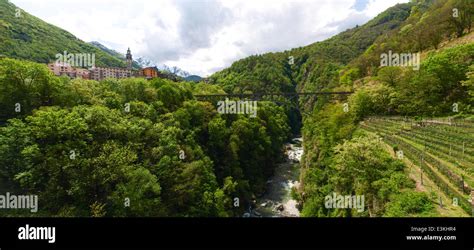 Centovalli Hundred Valleys Switzerland View From Intragna On The