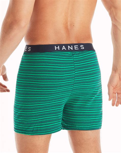 Hanes Mens 5 Pack Xl Dyed Knit Boxers Assorted Colors Comfort Flex