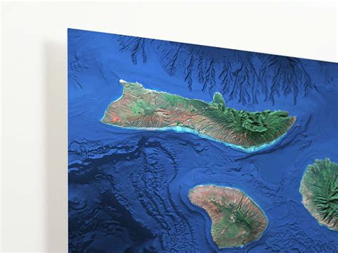 Maui County Map Art