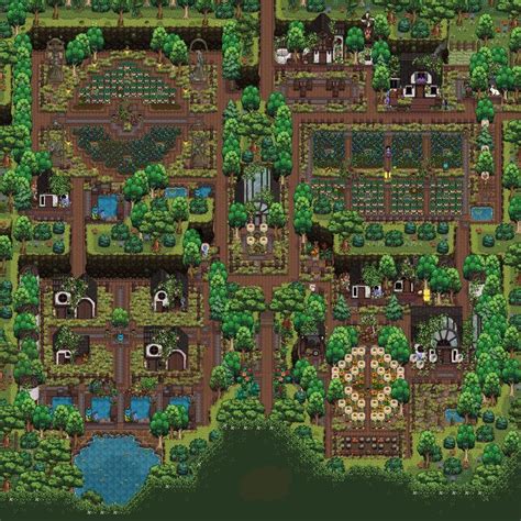 Four Corners Farm Layout In Stardew Valley