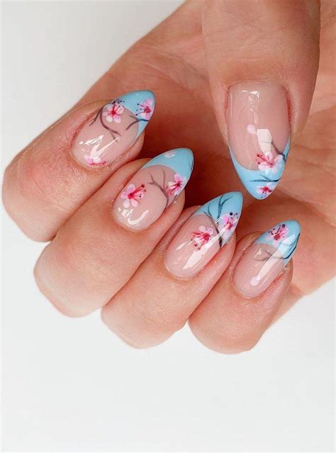 50 Trendy Cherry Blossom Nails For Spring You Will Love Cherry