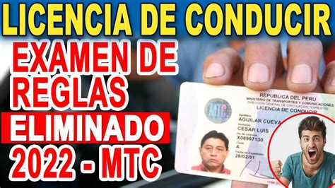 SE ELIMINO EXAMEN DE REGLAS PARA REVALIDAR LICENCIA DE CONDUCIR