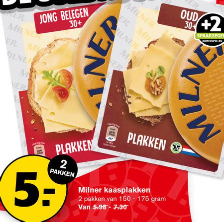 Milner Kaasplakken Folder Aanbieding Bij Hoogvliet Details