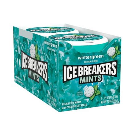 Ice Breakers Wintergreen Sugar Free Mints Box, 8 ct / 1.5 oz - Kroger